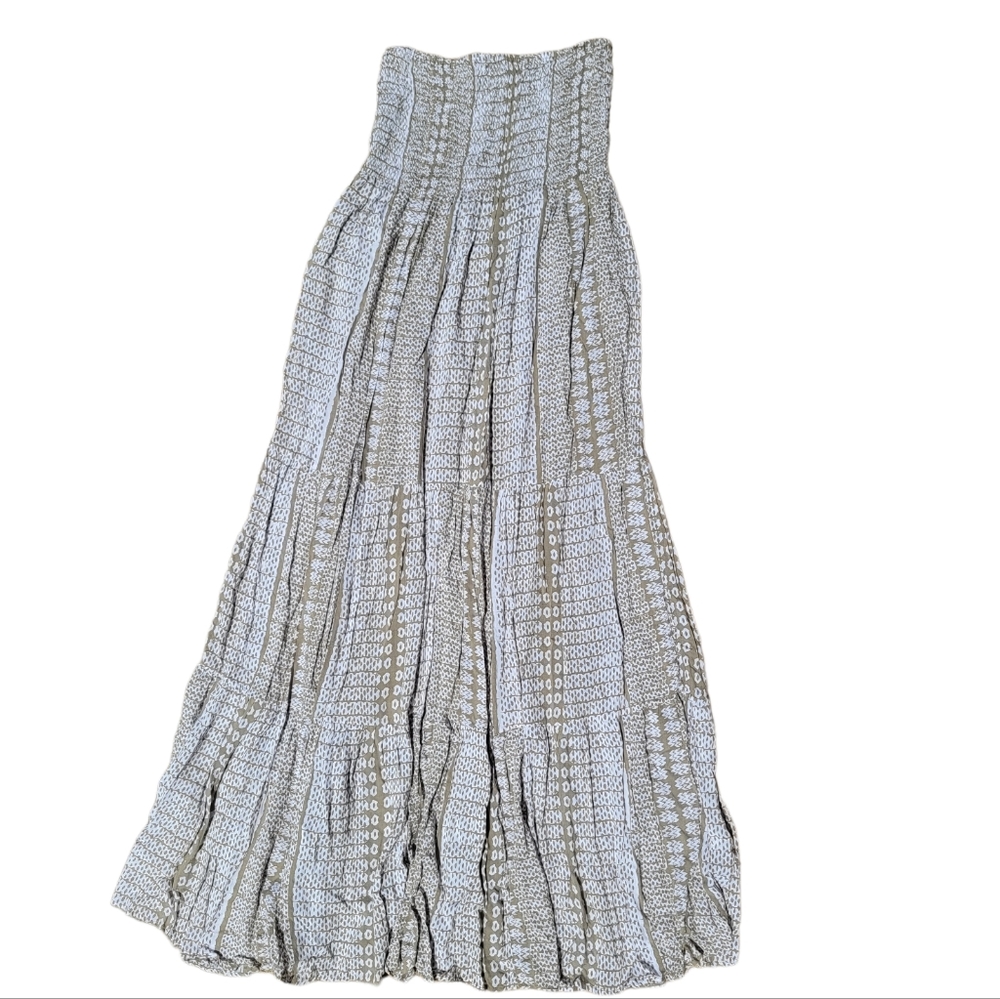 MANAOLA x Saks Fifth Avenue Strapless Tube Top Maxi Dress Hawaii